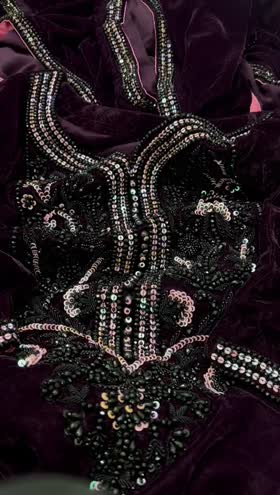 Rs 17000 Aneela’s velvet stitched 3pc ( Small)