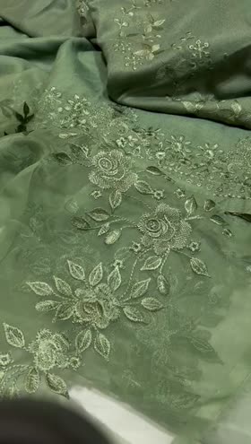 Rs 5895 Dastan Riaz Arts peech leather Emb 3pc box packing ( DS 41)