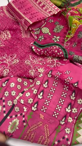 Rs 6150 Ramsha luxury lawn Emb 3 pc chiffon duppta ( G 208)