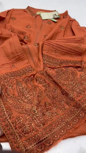 Rs 5500 Sobia nazir stitched karandi Emb shirt ~ [Chest 19] [Length 45] SMALL