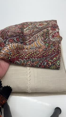 Rs 4000 Sahiba stitched Emb 3pc ~ [Chest 19] [Length 41] SMALL