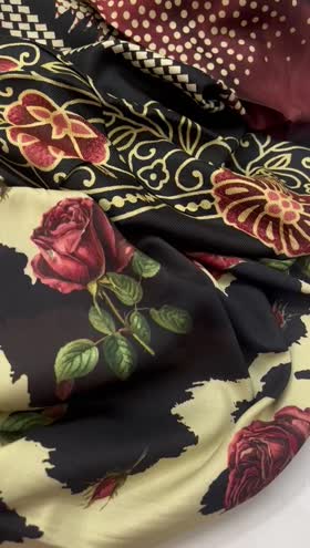 Rs 4800 Nureh Signature printed Marina wool shawl new launch 3pc ( SP 182)