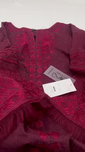 Rs 7250 Asifa nabeel lawn Emb stitched 2 p c( small) ~ [CH 20] [L 35] SMALL