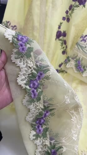 Rs 9950 Aneelas stitched luxury lawn Emb shirt trouser [Dispatch date 20th April ] ~ [Chest 21] [Length 41] MEDIUM