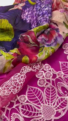 Rs 3950 Asifa nabel lawn Emb 3pc