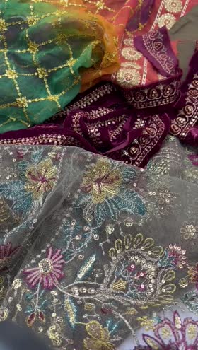 Rs 7950 Baroque Chantelle net Emb 3 pc