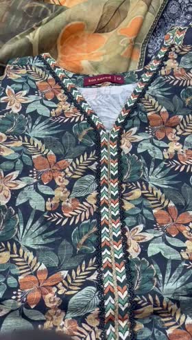 Rs 3800 Bin saeed Khaddar stitched  3pc  ~ LARGE