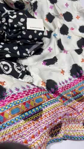 Rs 4700 Sapphire stitched emb 2 pc  ~ SMALL