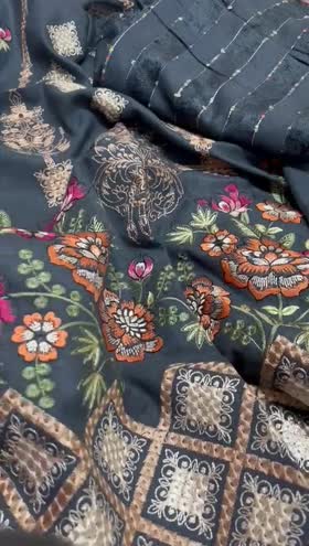 Rs 5250 Bin khalid peech leather Emb 3pc