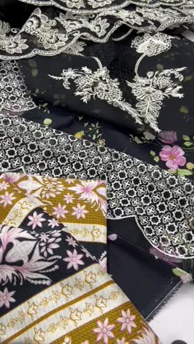Rs 7450 Parishay viscose Emb 3pc chiffon  emb duppata new launch ( IW 1)