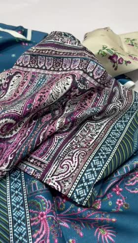 Rs 3300 Mausummery Linen Doria printed 3pc retail 5495