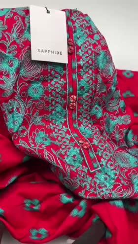 Rs 6000 Sapphire Emb Shirt Trouser ~ SMALL