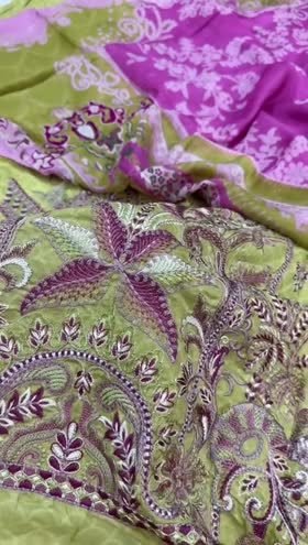 Rs 6150 Ramsha luxury lawn Emb 3 pc silk duppta ( G-210)