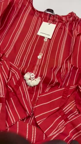 Rs 4150 Sappgire stitched 2pc  ~ SMALL