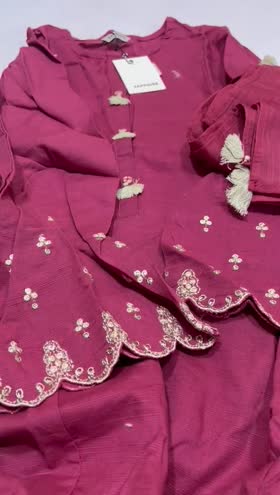 Rs 3950 Sapphire Khaddar stitched shirt duppata  ~ LARGE