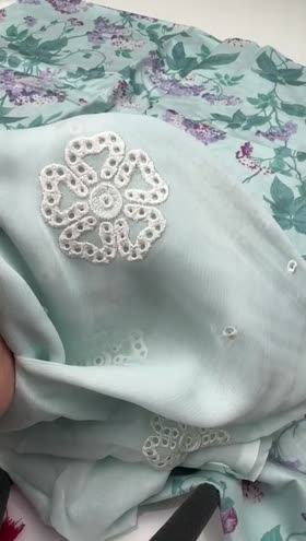 Rs 5500 Cross Stitch Lawn Emb 3pc [Mint Glamour]
