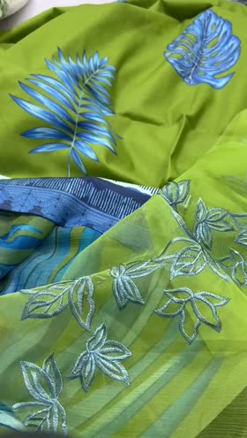 Rs 5290 M basic lawn Emb 3pc new launch ( 6A]