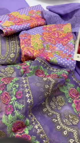 Rs 9950 Charizma Tabeer festive edition chiffli lawn 3pc new launch[CT5 10]