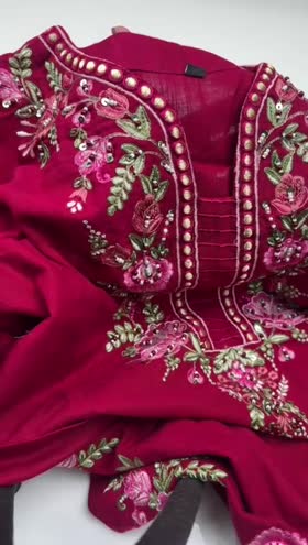 Rs 5950 Sahiba Stitched Emb 3pc [Dispatch Time 1 Month] ~ [Chest 22] [Length 45] LARGE