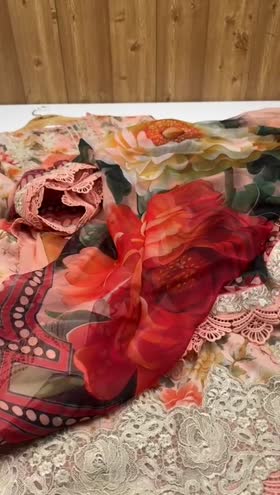 Rs 3950 Aneelas UNstitched Print Lawn Duppata 3pc [No laces No Embroidery [PR-21-B] [Dispatch Time 1 Month]
