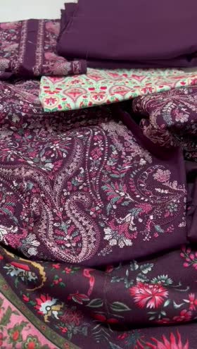 Rs 14900 Hussain Rehar Khaddar Emb 3pc new launch ( JAMANI)