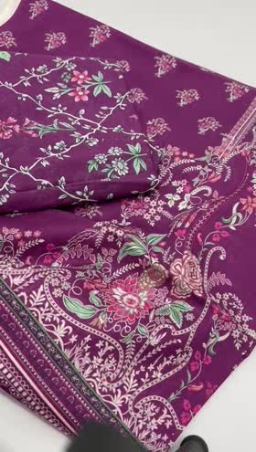 Rs 3100 Mausummery lawn printed 3pc voil lawn duppata