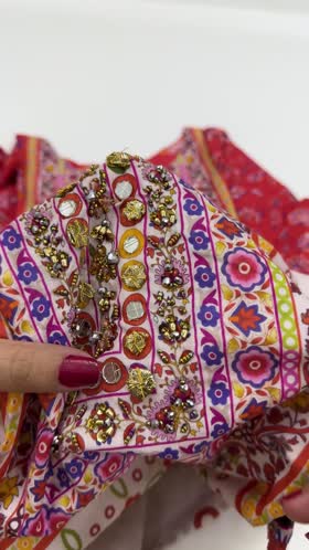 Rs 4450 Sahiba stitched lawn hand work 3 p ~ [CH 21] [L 43] MEDIUM