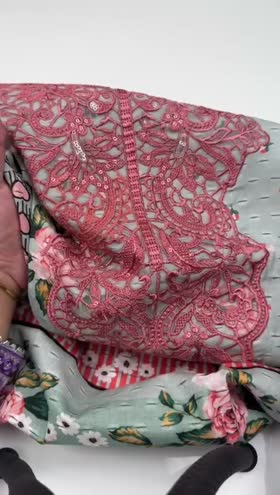 Rs 5000 Sahiba Lawn Stitched Emb 3pc ~ [Chest 20] [Length 42] MEDIUM