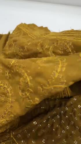 Rs 6950 Tehzeeb peech leather Emb 3pc Emb shawl [TL-412]