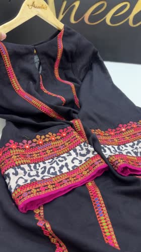 Rs 6500 Aneelas stitched Slub khadar 2 piece [ CH 24 L 42] X X LARGE